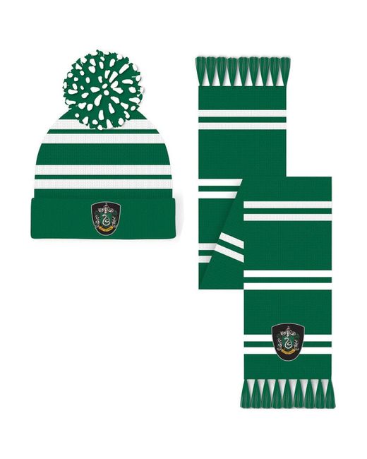 BoohooMAN Green Harry Potter Slytherin Hat And Scarf Set for men