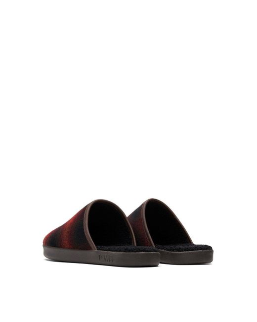 BoohooMAN Red Toms Harbor Mule Slippers for men