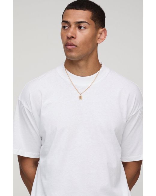 BoohooMAN Weißes Oversize T-Shirt mit lizenziertem Teenage Mutant Ninja Turtles Print in Red für Herren