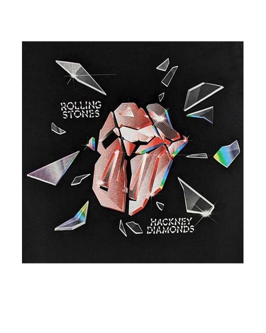 BoohooMAN Black The Rolling Stones Hackney Diamonds Explosion T Shirt for men