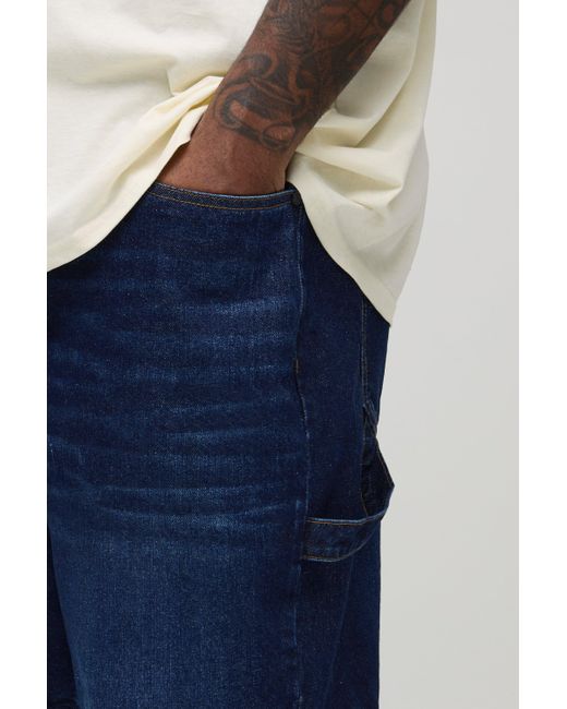 BoohooMAN Plus Jeansshorts in Blue für Herren