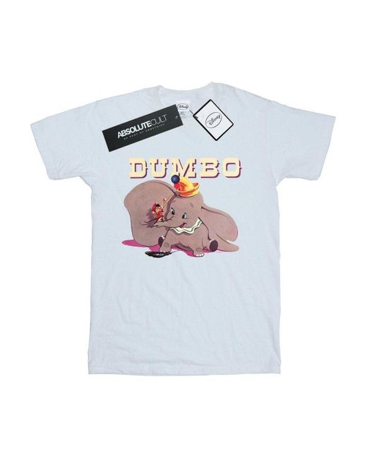 BoohooMAN White Disney Dumbo Timothy ́s Trombone T-shirt for men