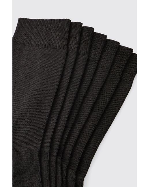 BoohooMAN White 7 Pack Plain Socks for men