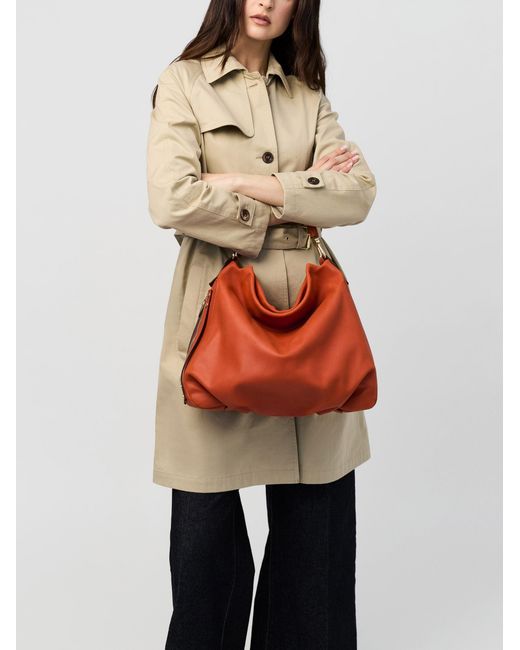 Bice Borsa Hobo Medium di Borbonese in Red