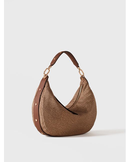 Frame Borsa Hobo Medium di Borbonese in Natural