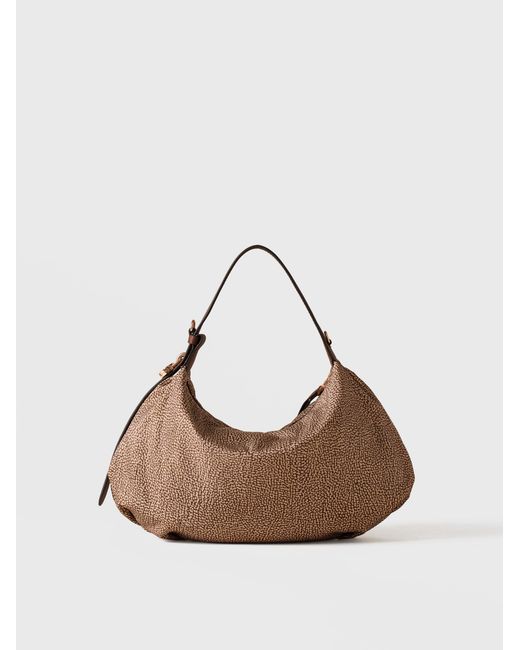 Prive Borsa Hobo Small di Borbonese in Natural