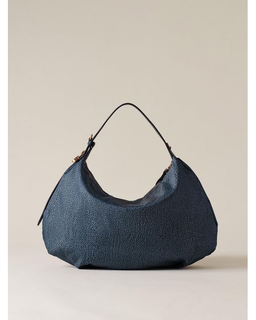 Prive Borsa Hobo Medium di Borbonese in Blue