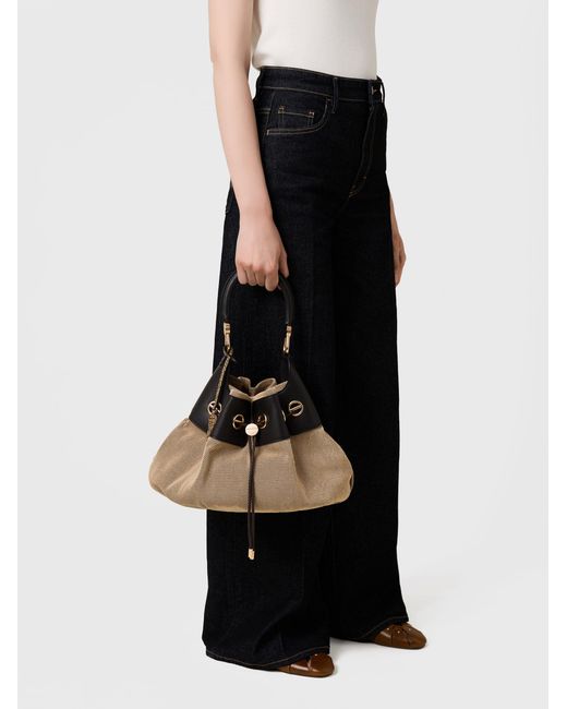 Collier Borsa Hobo Medium di Borbonese in White