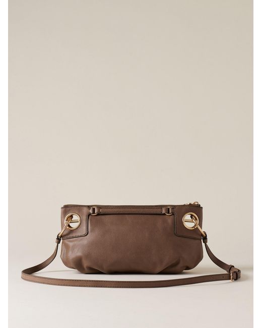 London Tracolla Small di Borbonese in Brown