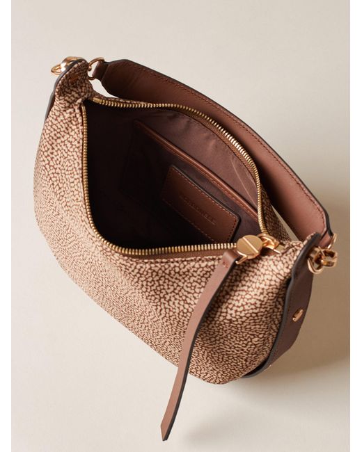 Frame Borsa Hobo Small di Borbonese in Natural