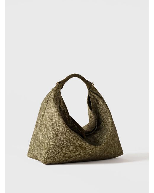 Plie Borsa Hobo Medium di Borbonese in Natural