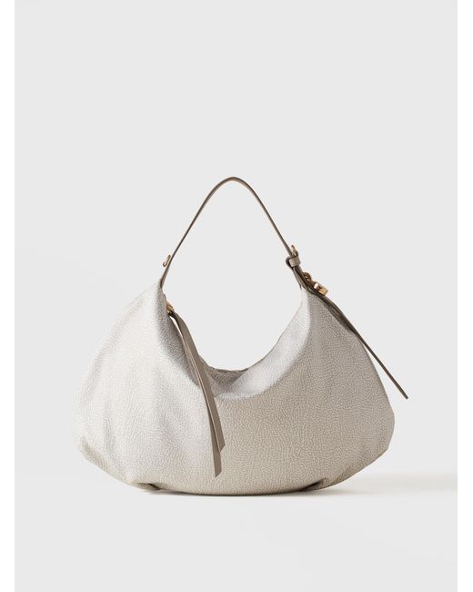 Prive Borsa Hobo Medium di Borbonese in Natural