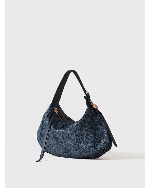 Prive Borsa Hobo Small di Borbonese in Blue