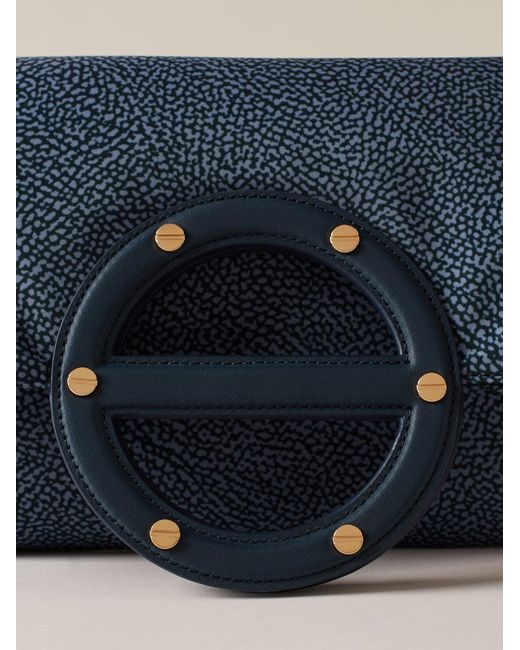Vis A Vis Tracolla Small di Borbonese in Blue