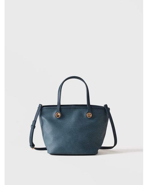 Flight Borsa Shopping Small di Borbonese in Blue
