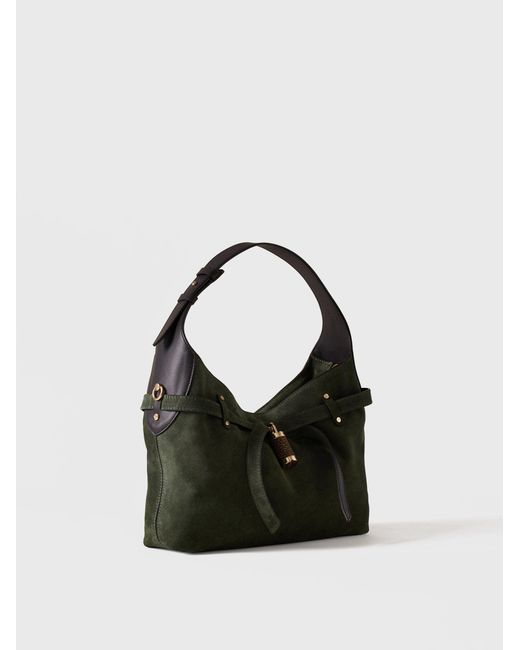 Premiere Borsa Hobo Small di Borbonese in Black