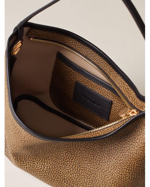 Flight Borsa Hobo Small di Borbonese in Natural