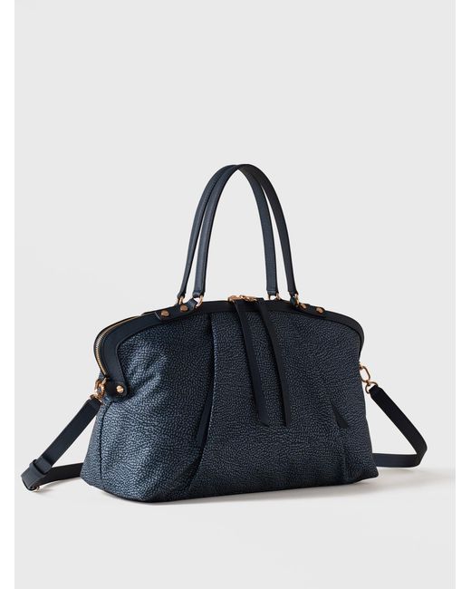 Frame Borsa Bauletto Medium di Borbonese in Blue