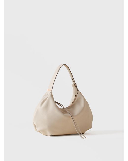 Prive Borsa Hobo Small di Borbonese in Natural