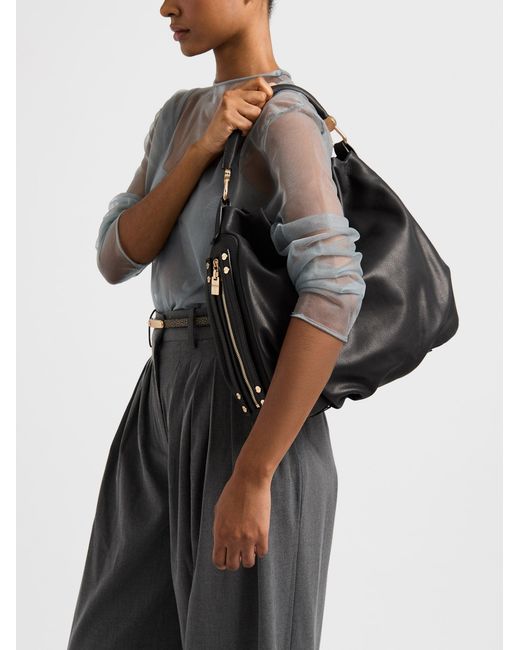 Bice Borsa Hobo Medium di Borbonese in Black