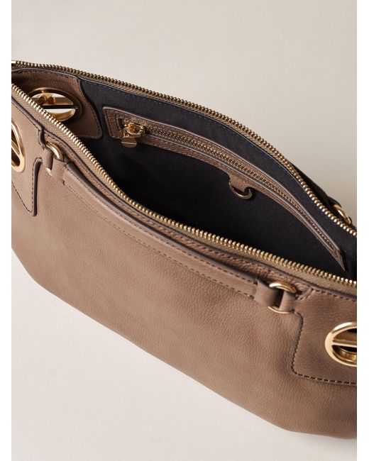 London Tracolla Small di Borbonese in Brown