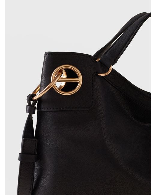 London Borsa Hobo Medium di Borbonese in Black