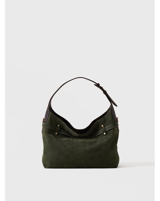 Premiere Borsa Hobo Small di Borbonese in Black