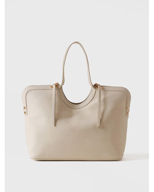 Bice Borsa Shopping Large di Borbonese in Natural