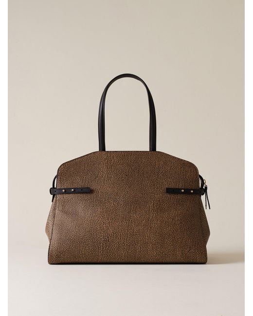 Gemini Borsa Shopping Medium di Borbonese in Natural