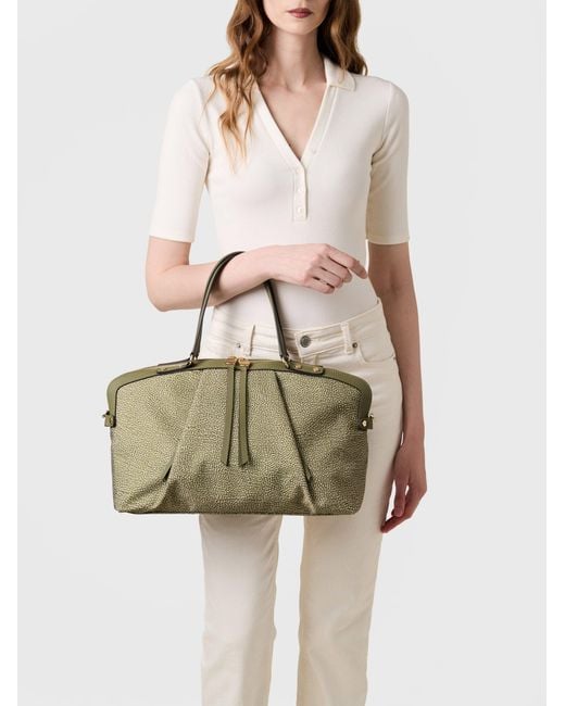 Frame Borsa Bauletto Medium di Borbonese in Natural
