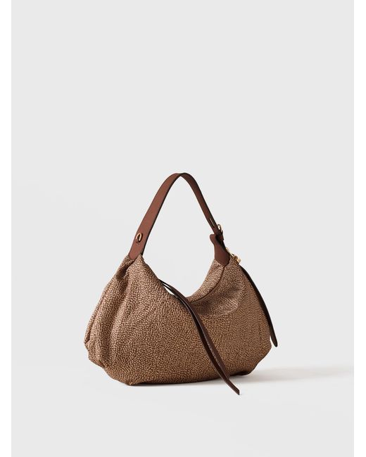 Prive Borsa Hobo Small di Borbonese in Natural