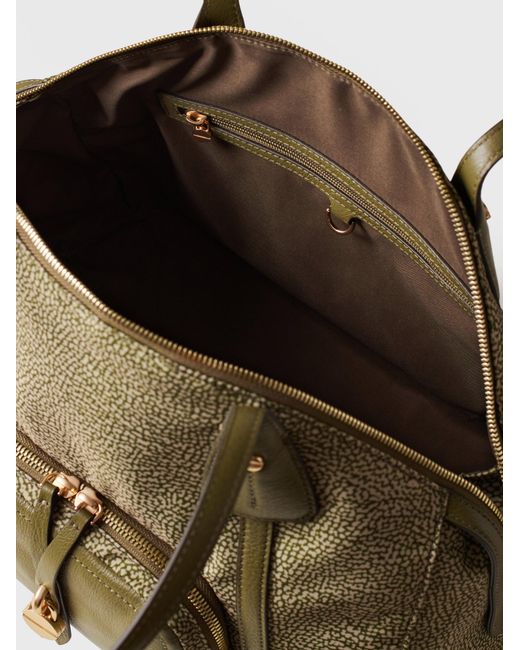 Poche Borsa Shopping Medium di Borbonese in Natural