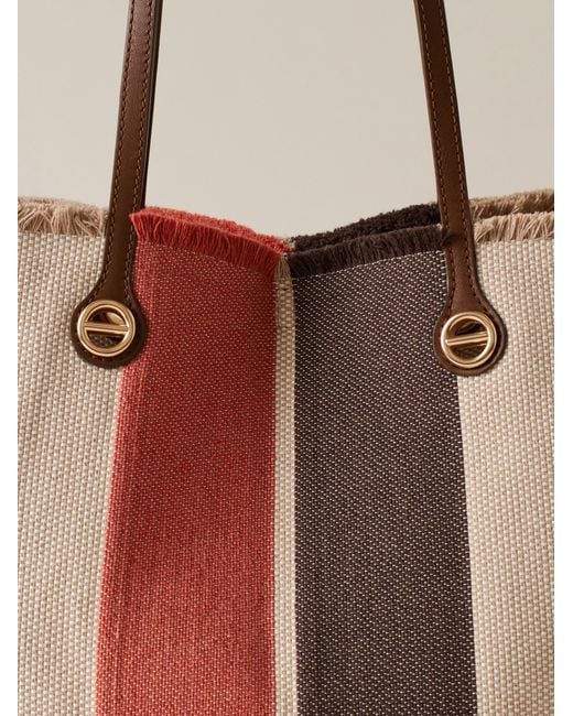 Flight Shopping Bag Medium di Borbonese in Natural