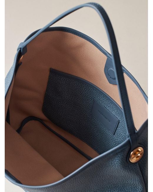 Flight Borsa Hobo Medium di Borbonese in Blue