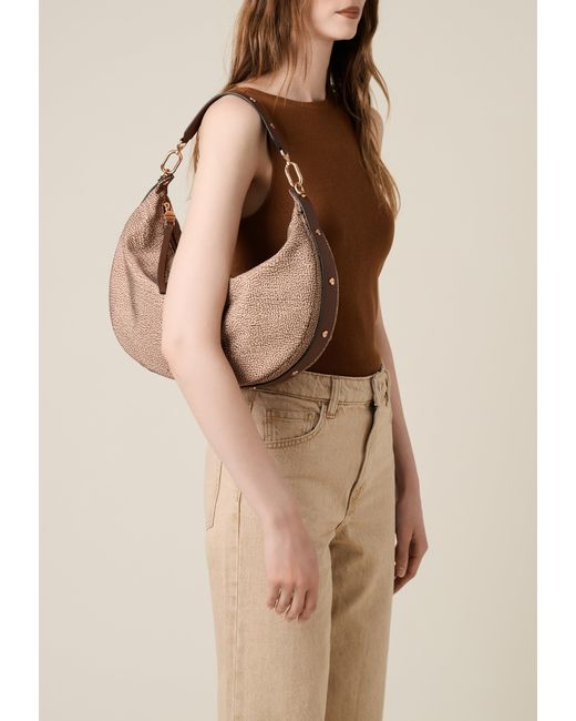 Frame Borsa Hobo Medium di Borbonese in Natural