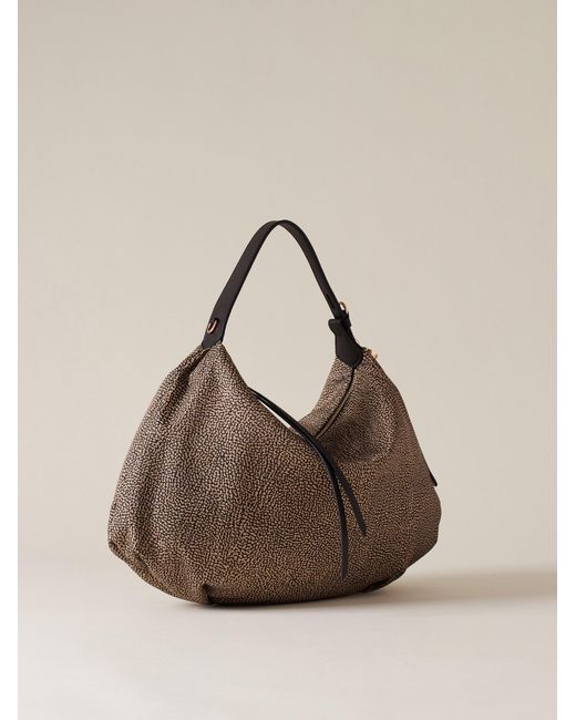 Prive Borsa Hobo Medium di Borbonese in Natural