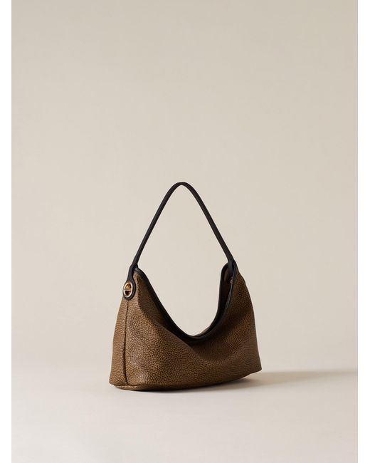 Flight Borsa Hobo Small di Borbonese in Natural