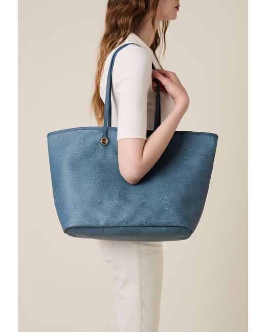 Flight Borsa Shopping Large di Borbonese in Blue