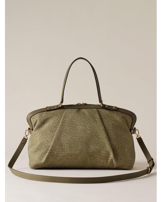 Frame Borsa Bauletto Medium di Borbonese in Natural