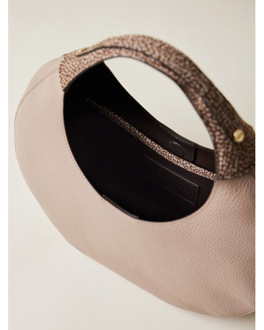 Full Moon Borsa Hobo Medium di Borbonese in Natural