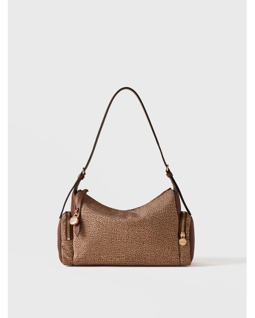Poche Borsa Hobo Medium di Borbonese in Natural