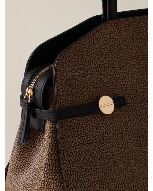 Gemini Borsa Shopping Medium di Borbonese in Natural