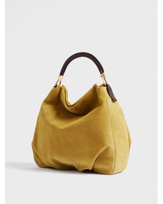 Bice Borsa Hobo Medium di Borbonese in Yellow