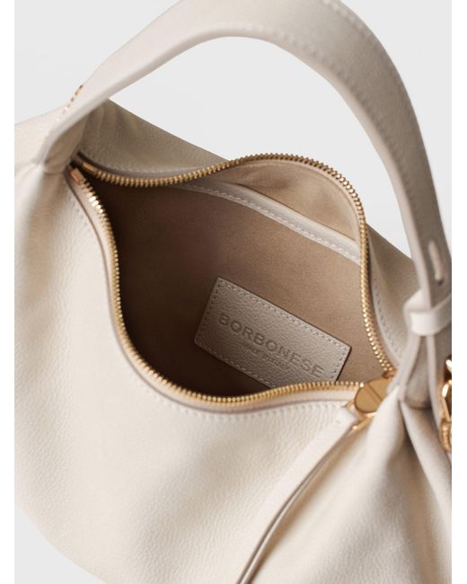 Prive Borsa Hobo Small di Borbonese in Natural