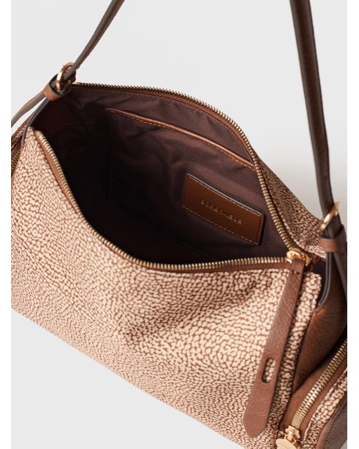 Poche Borsa Hobo Medium di Borbonese in Natural