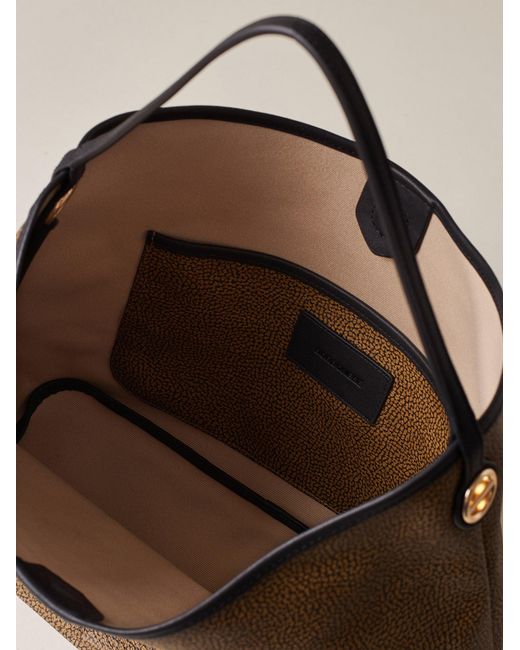 Flight Borsa Hobo Medium di Borbonese in Natural