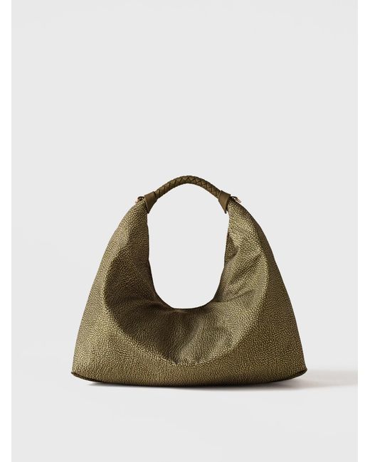 Plie Borsa Hobo Medium di Borbonese in Natural