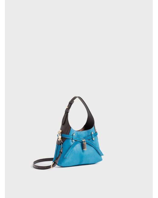 B-Halo Borsa Mini di Borbonese in Blue