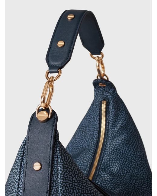 Frame Borsa Hobo Medium di Borbonese in Blue
