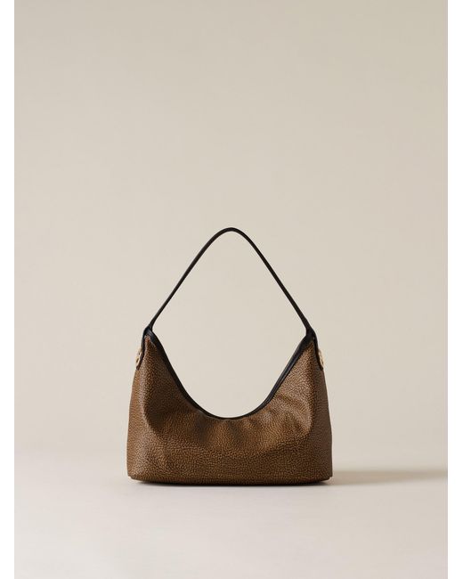 Flight Borsa Hobo Small di Borbonese in Natural